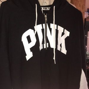 VS Pink Crop Hoodie